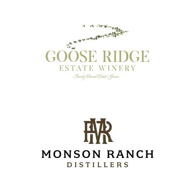 Logo for:  Goose Ridge Winery  Monson Ranch Distillers