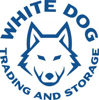 Logo for:  White Dog Trading and Storage
